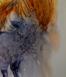 portret in aquarelverf