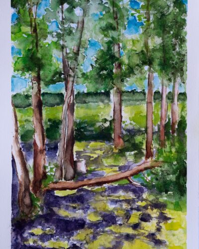 en plein air, watercolor