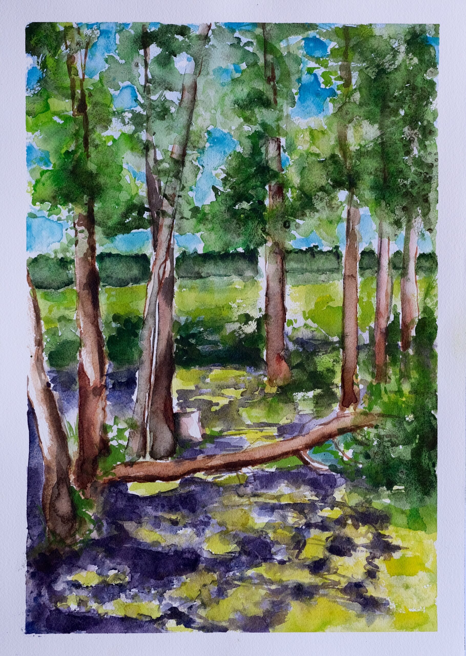 en plein air, watercolor