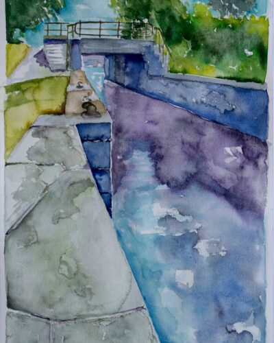 en plein air, watercolor