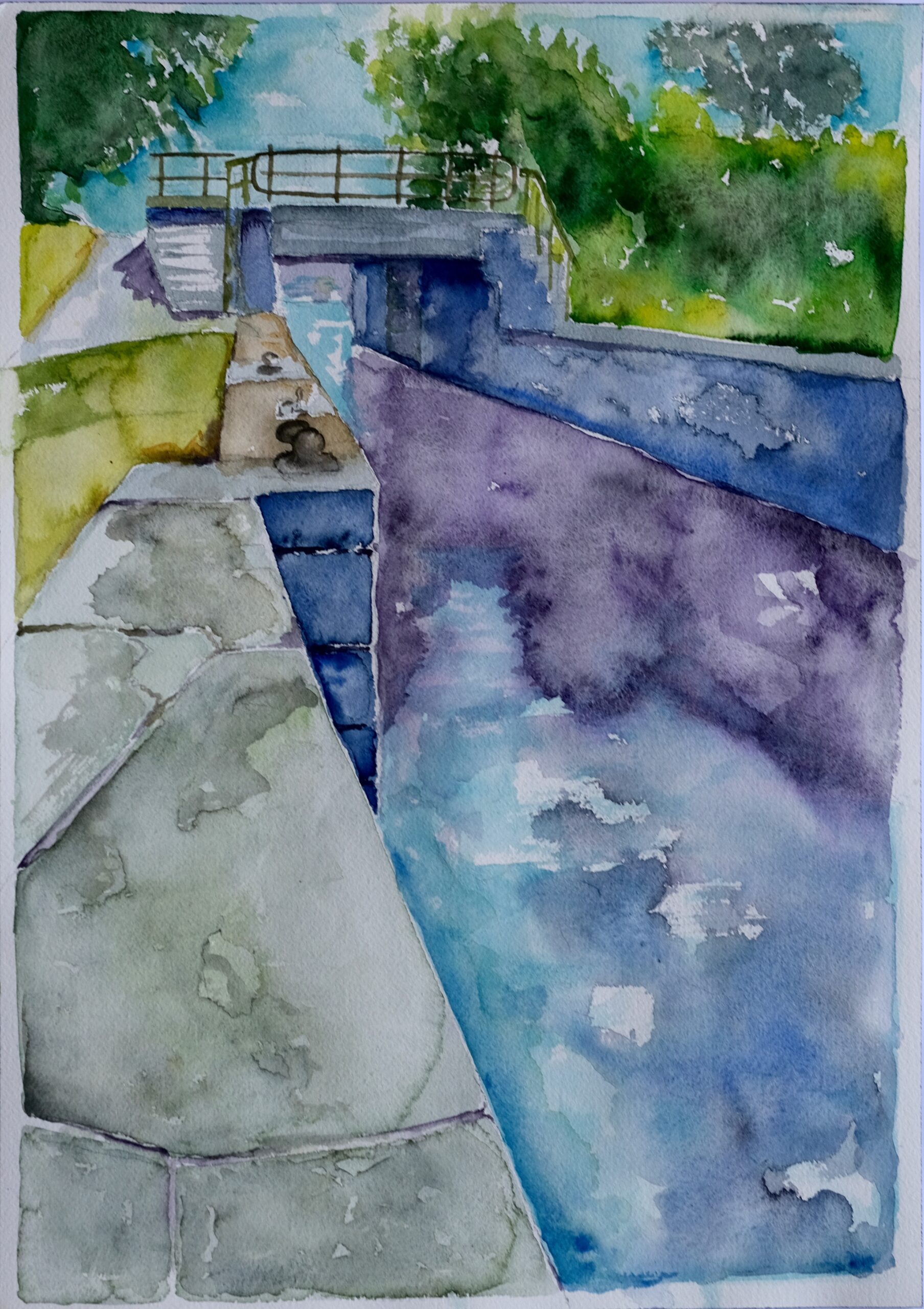 en plein air, watercolor