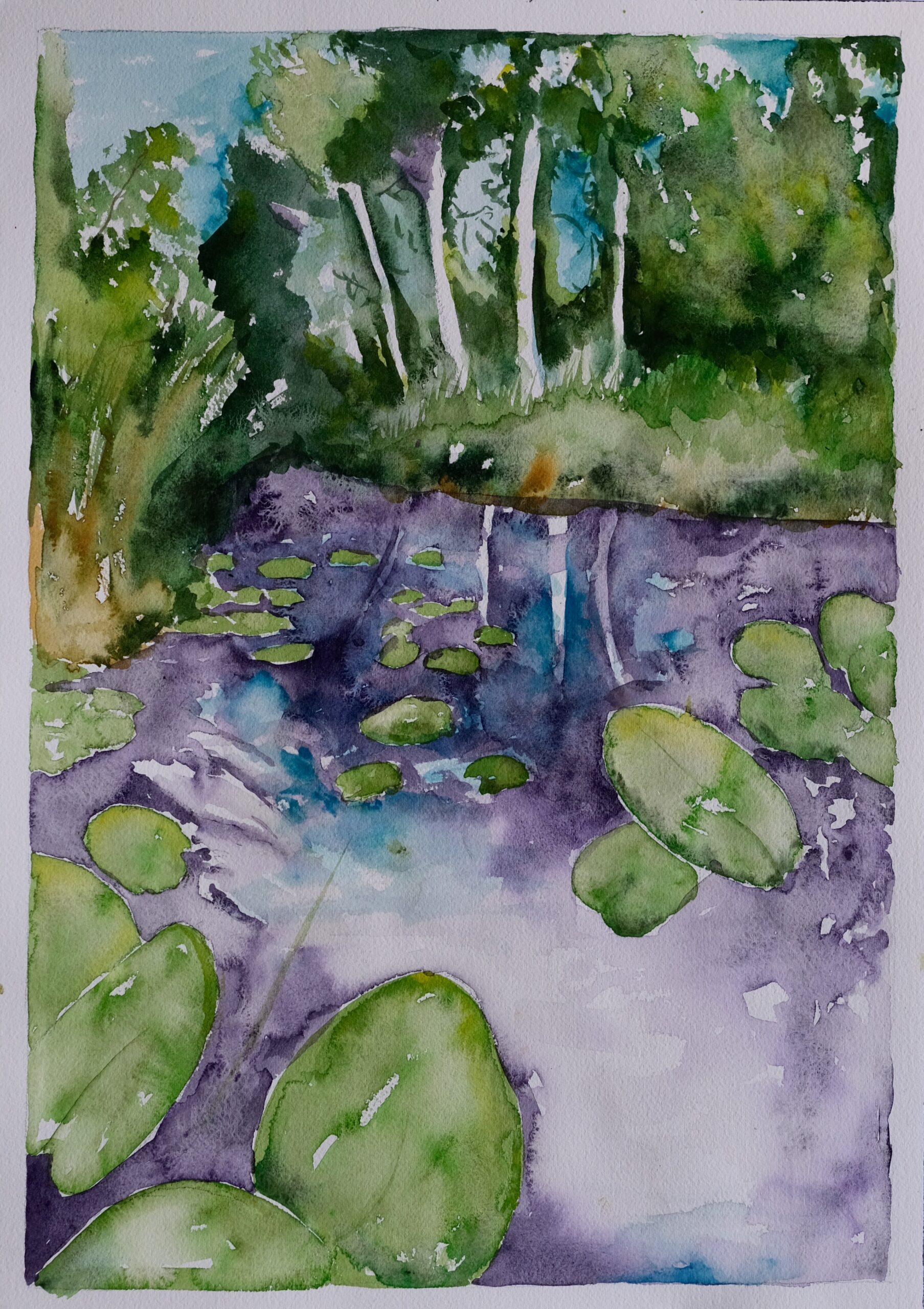 en plein air, watercolor