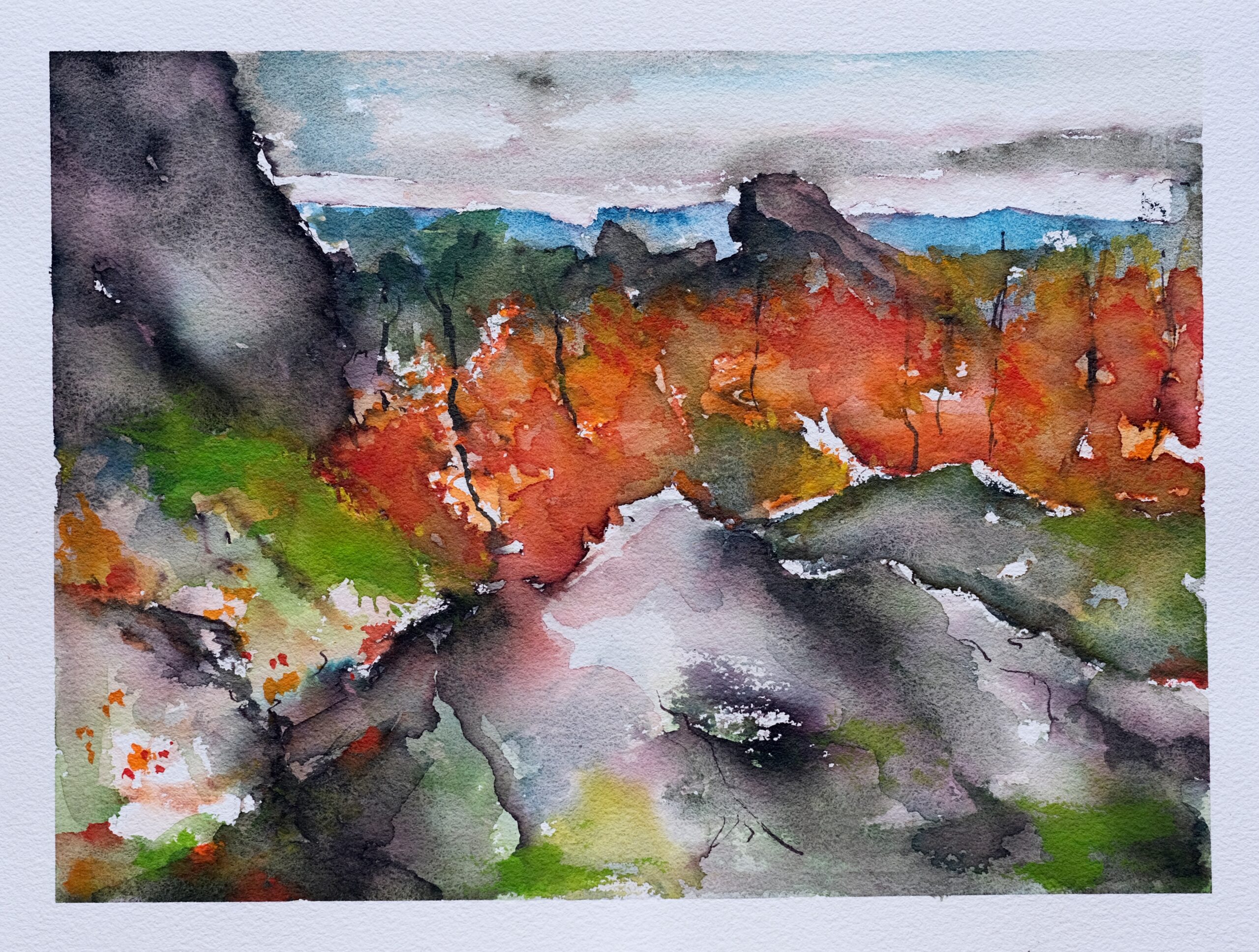 en plein air, watercolor