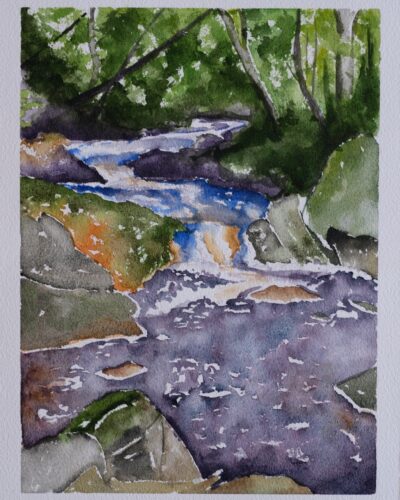 en plein air, watercolor