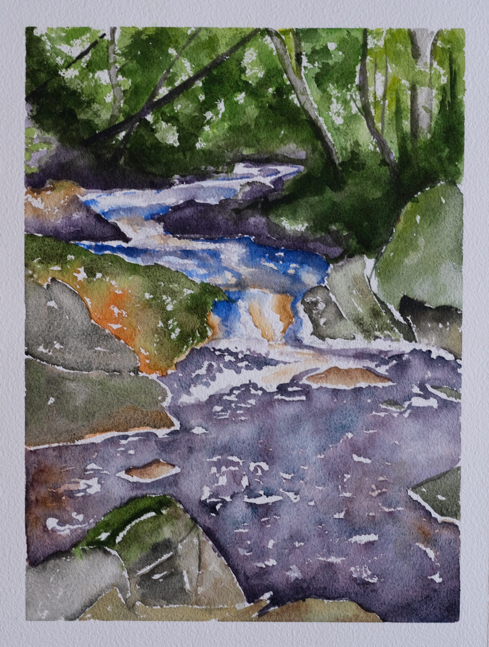 en plein air, watercolor