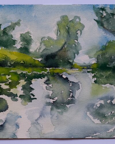 en plein air, watercolor