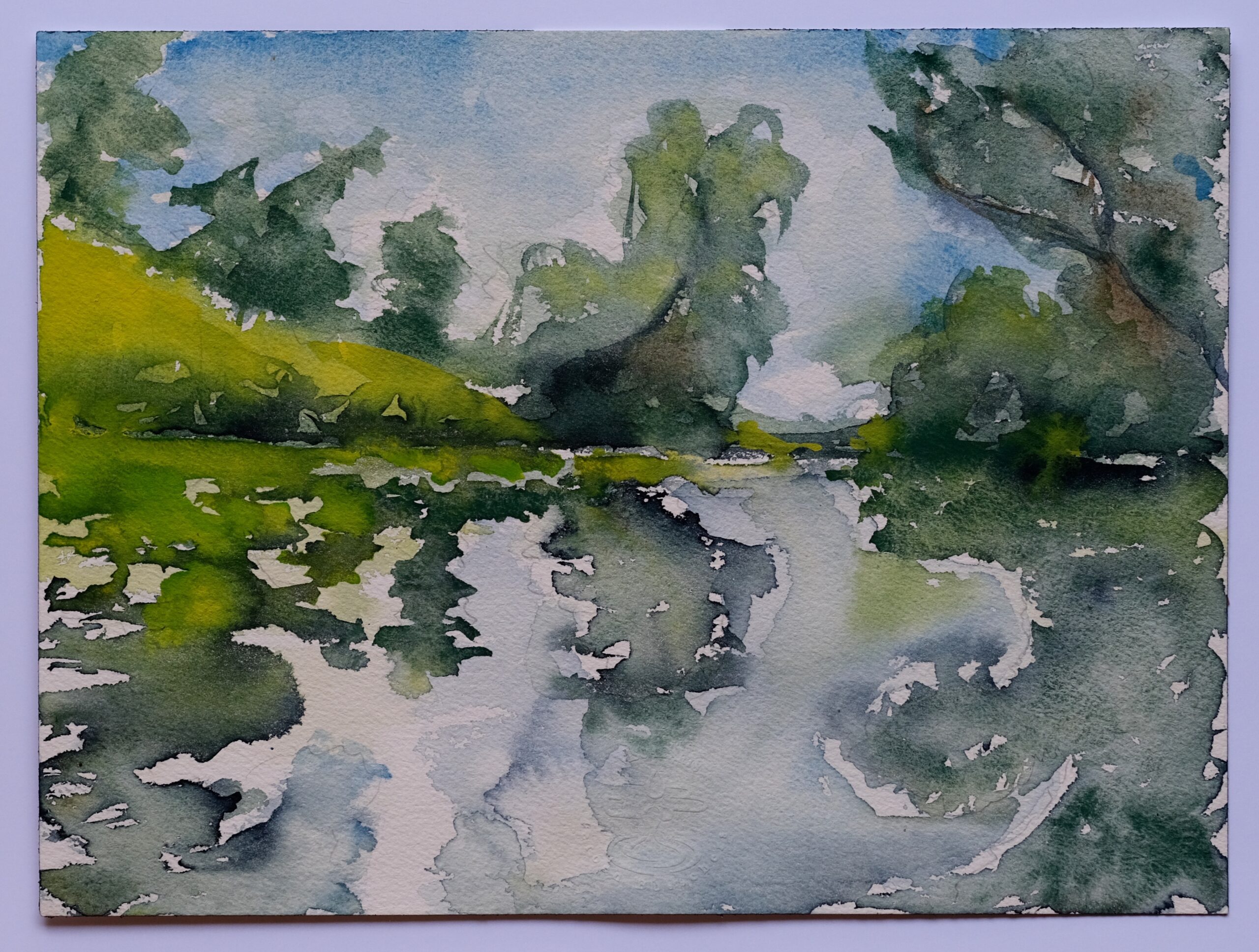 en plein air, watercolor