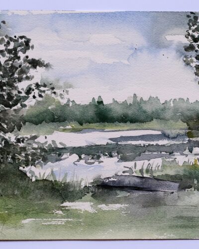 en plein air, watercolor