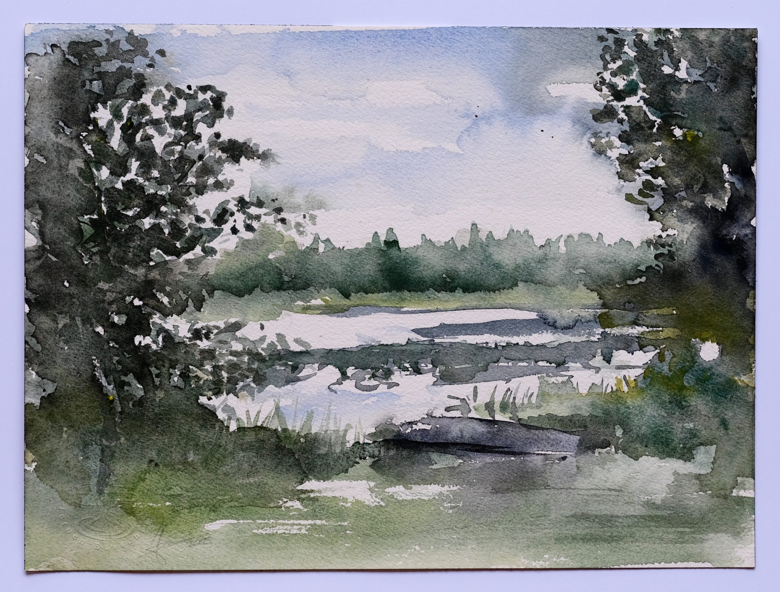 en plein air, watercolor